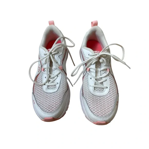 Ryka Women's White Pink Mesh Athletic Running Shoes Sneakers‎ Size 6M