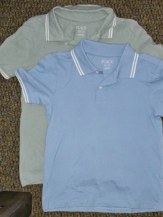 ​Boys The Children's Place Short Sleeve Polo Shirt Bundle (2 Pack) - Size M (7/8