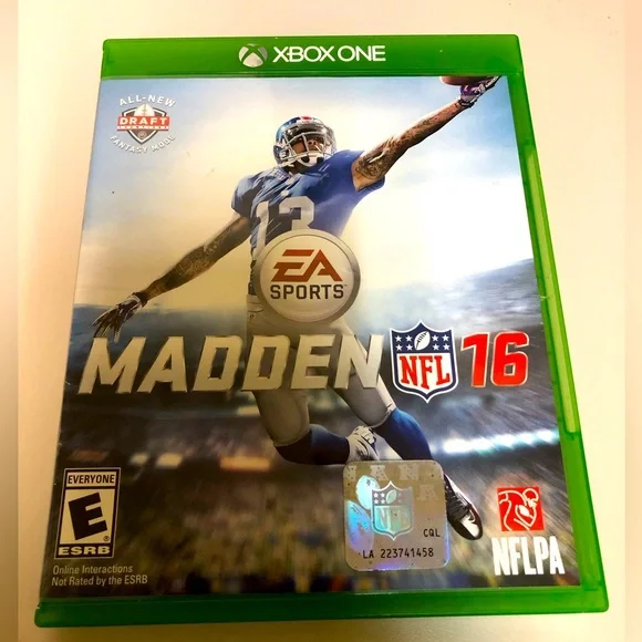 Madden‎ NFL 16 Xbox One game with Odell Beckham Jr. football video game