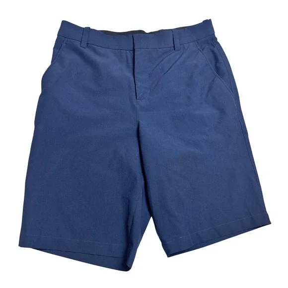 Nike Golf Dri-FIT Mens Navy Blue Performance Flat Front Golf Shorts Size 30