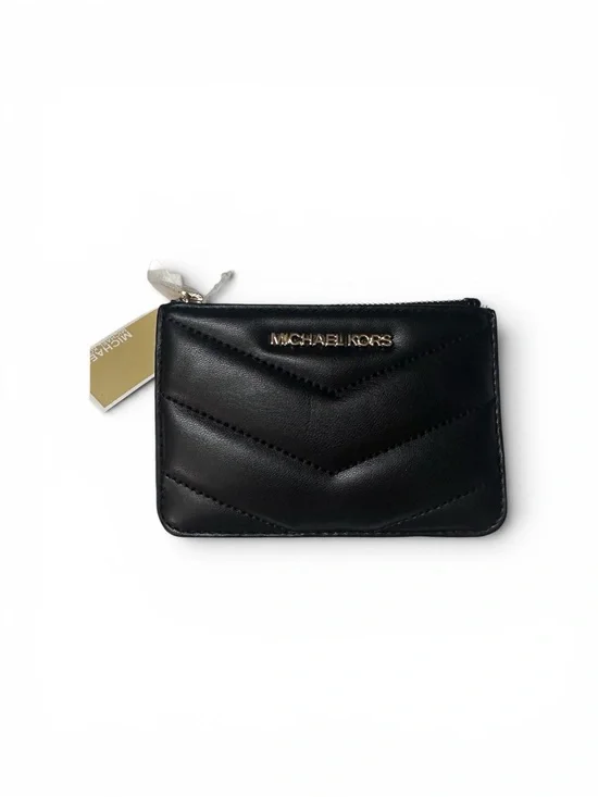 Michael Kors Black Leather Card & ID Holder