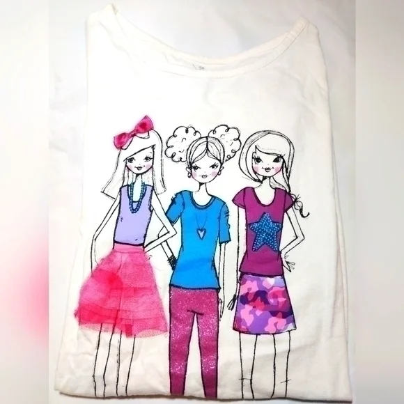 The Children's Place Girls Squad 3/4 Sleeve T-Shirt