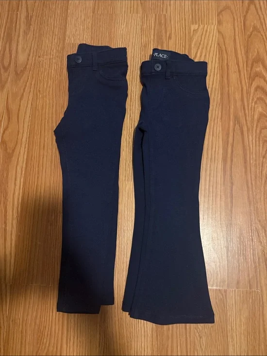 Size 5/5T The Children's Place Girls' Navy Stretch Jeggings Pants