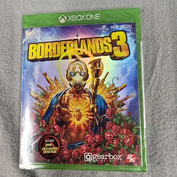 Borderlands‎ 3 Xbox One Game New Factory Sealed with Gold Weapon Skins Pack
