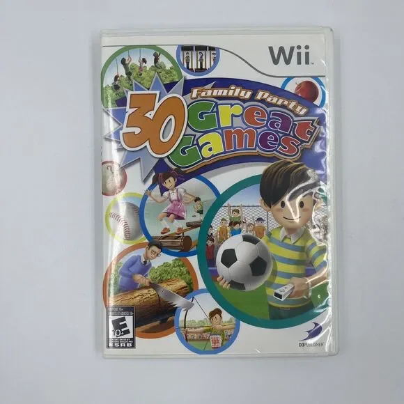 Family Party: 30 Great Games (Nintendo Wii, 2008)‎ TESTED CIB WORKING