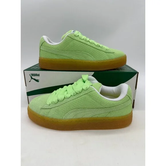 Puma Suede XL Women's Size 7.5 neon Green Athletic Shoes 402318 01