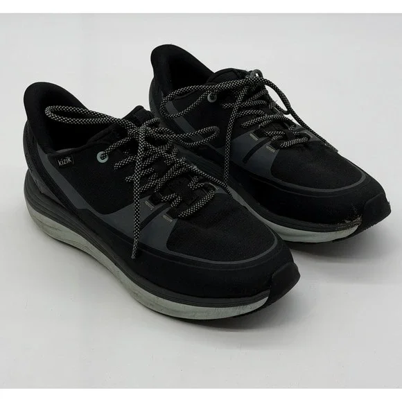 Kizik Sneakers Womens 11 Wide‎ Black London AT Hands Free Walking Travel Comfort