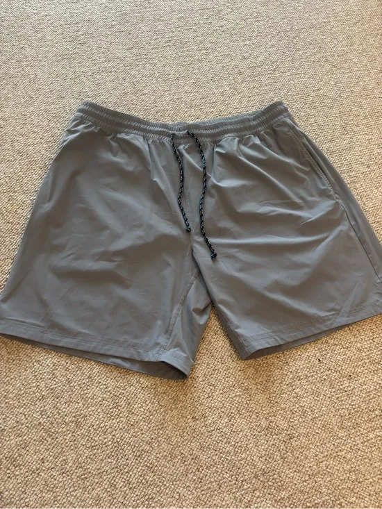 RHONE Men's Athletic Shorts in Gray with Drawstring