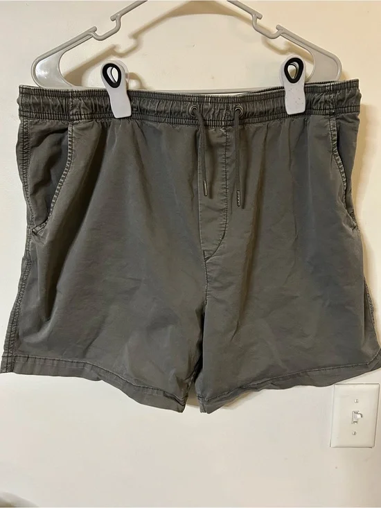 American Eagle Outfitters Flex Elastic-Waist Shorts - Charcoal