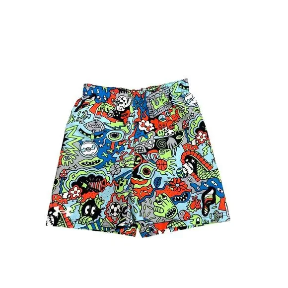 NWT Under Armour Bathing Suit Neon Mesh Lined Swim Trunks Size Youth 5 NWT