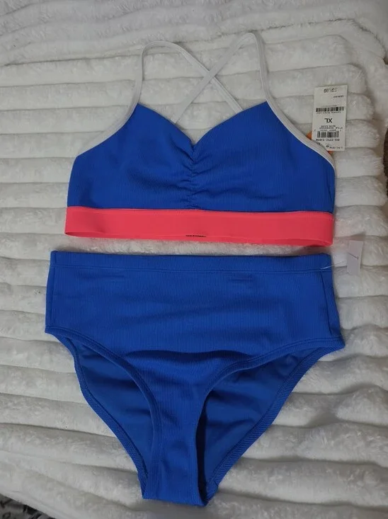 Epic Threads Big Girls Royal Blue 2 Pcs Set Swimsuit