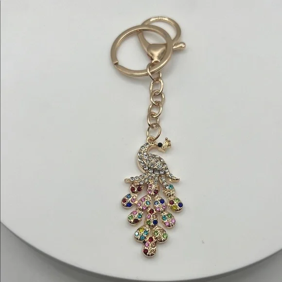 578. Colorful Peacock Keychain
