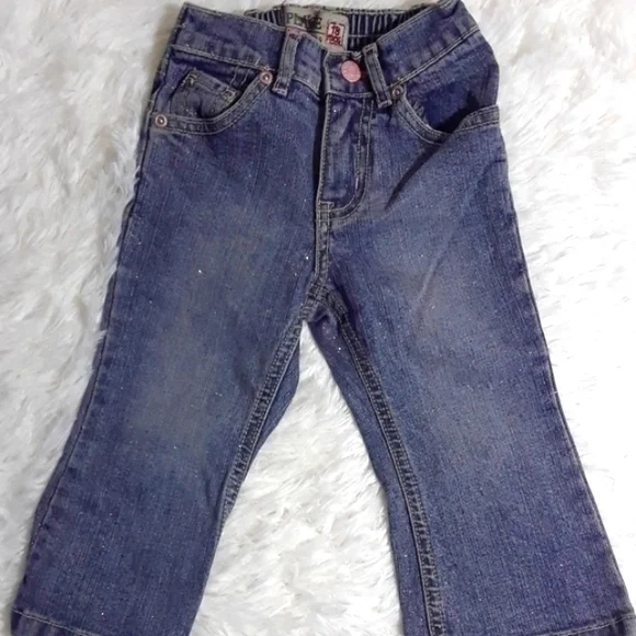 Children's Place Sparkly Denim Jeans- Size 18 Mos