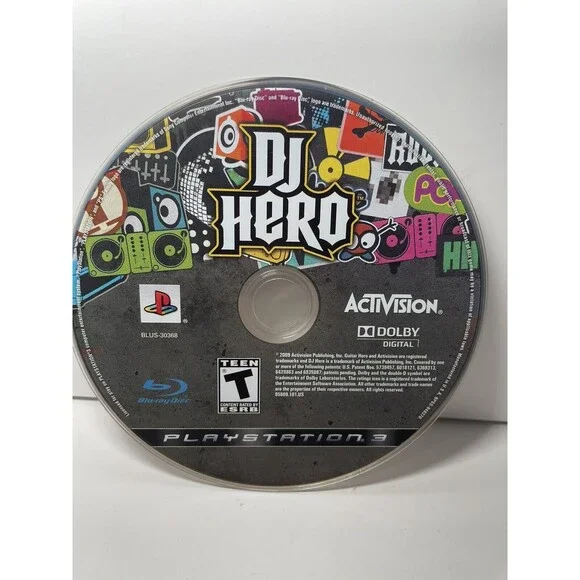 DJ Hero (Sony PlayStation 3, PS3, 2009) Tested