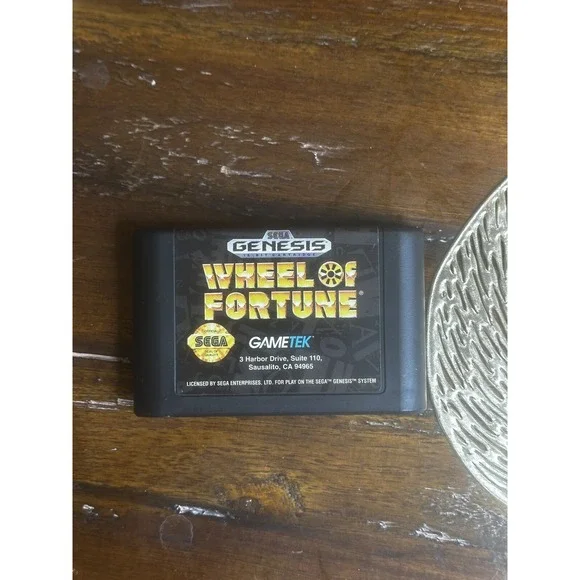 Wheel of Fortune (Sega Genesis, 1992) Game Tested Working