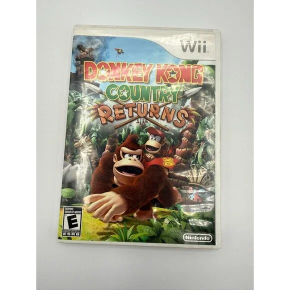 Nintendo Wii Donkey Kong Country Returns  Video Game Rated E Everyone