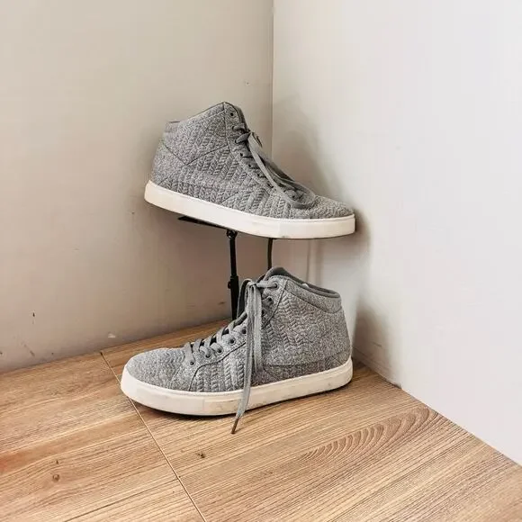 Fila gray embossed high-top sneakers Women’s Size 10