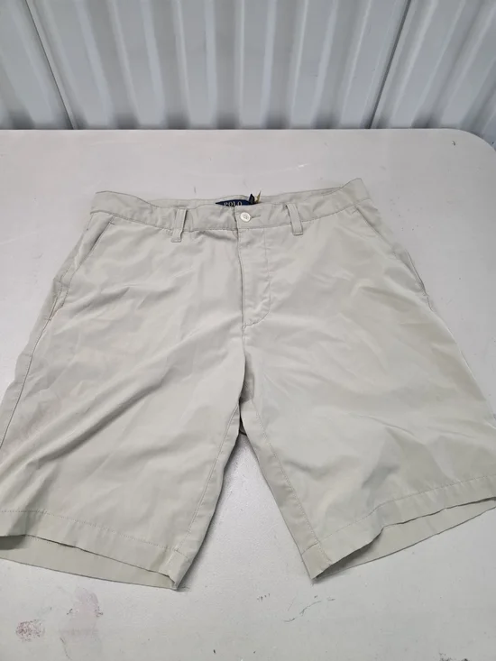 Polo Ralph Lauren Chino Khaki Polyester Shorts Men's Size 32x9.5