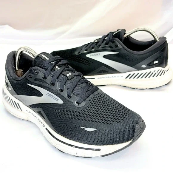 Brooks Adrenaline GTS 23 Shoes Womens US 9.5 Black Running Sneakers 1203811B004