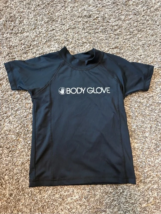Body Glove Black Short-Sleeve Logo Rash Guard