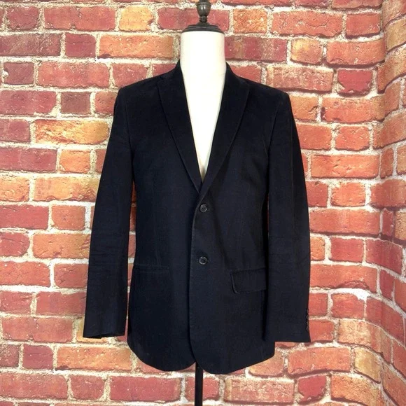 Calvin‎ Klein Blazer Sport Coat Black 2 Button Single Breasted Men's 42R