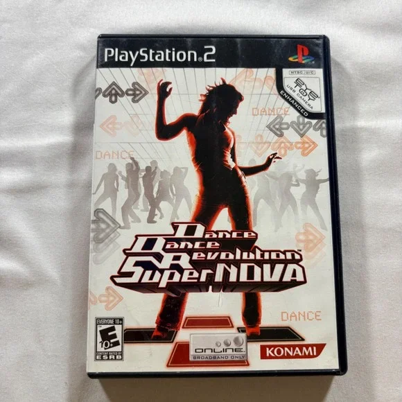 Konami Dance Dance Revolution SuperNOVA PlayStation 2 PS2 Game CIB Scratched