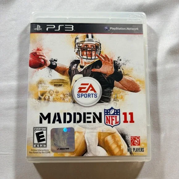 EA Sports Madden NFL 11 Sony PlayStation 3 PS3 Drew Brees Football Video Game