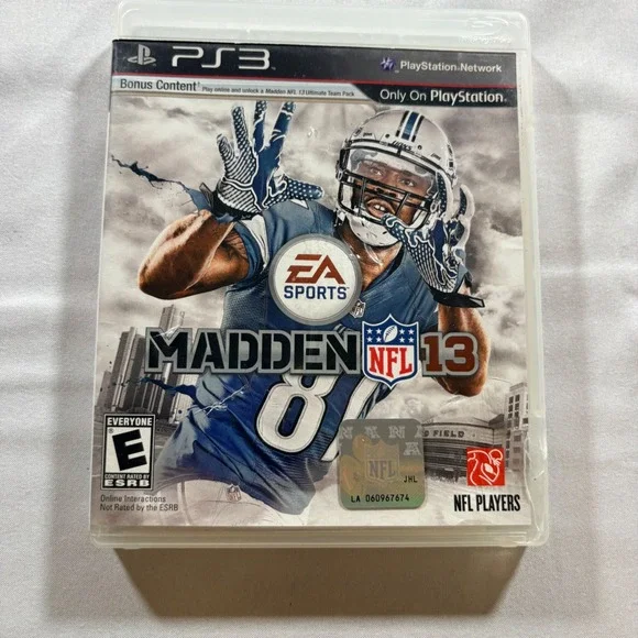EA Sports Madden NFL 13 Sony PlayStation 3 PS3 Football Game Calvin Johnson Jr