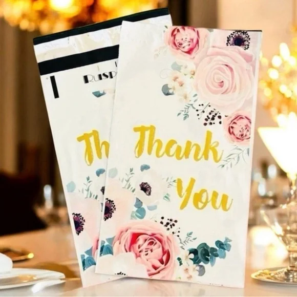(10) 6x9 Thank you Poly Mailers