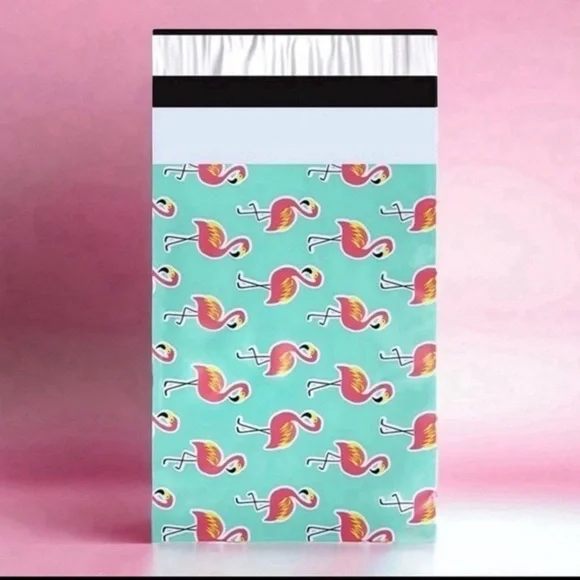 (10) 6x9 Flamingo Poly Mailers