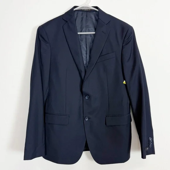 John Varvatos Bedford Sport Coat Blazer Jacket Mens 38S Blue Wool NWOT NEW