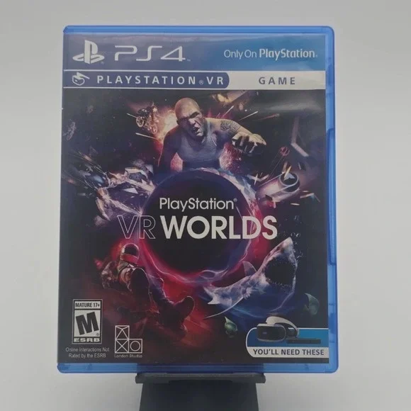 PlayStation VR Worlds Sony PS4 PSVR Game Disc 3001893-AC Mature ESRB Rated