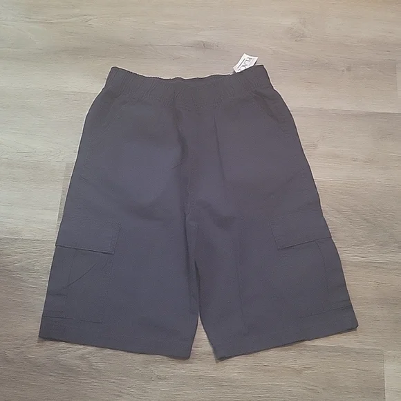 Childrens place navy elastic waist cargo shorts 14