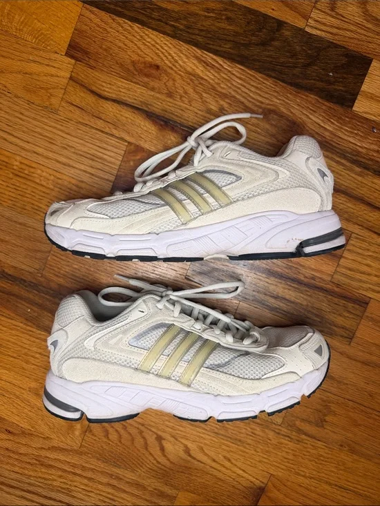 adidas Originals Cream White Athletic Sneakers