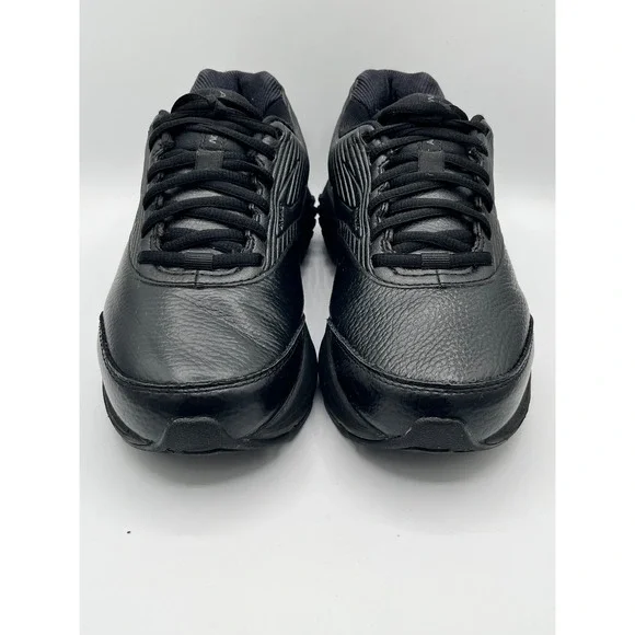 Brooks Addiction Walker 2 Black Leather Walking Shoe Women  7.5 Wide 1203071D072