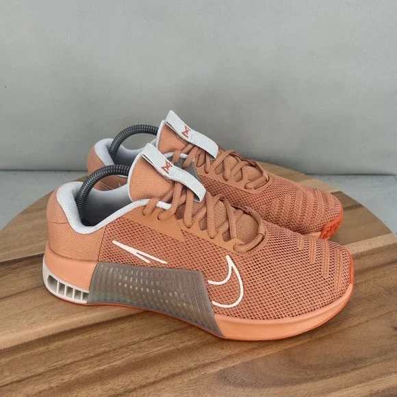 Nike Metcon 9 Training Shoes Womens 10 Amber Brown Guava Ice DZ2537-200 Workout