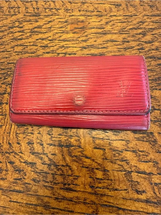 Louis Vuitton Red Epi Leather Key Holder