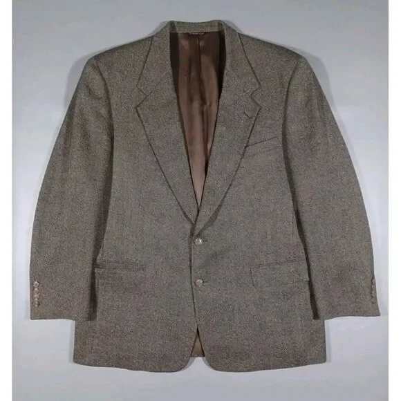 Austin Reed Blazer Mens‎ 44 R Brown Wool Sports Coat Jacket Vintage