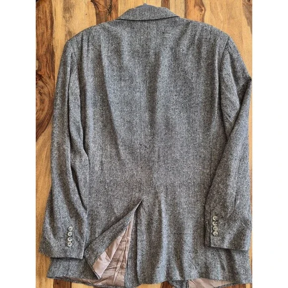 Robert Stock Vintage Wool Textured Blazer 43 Long