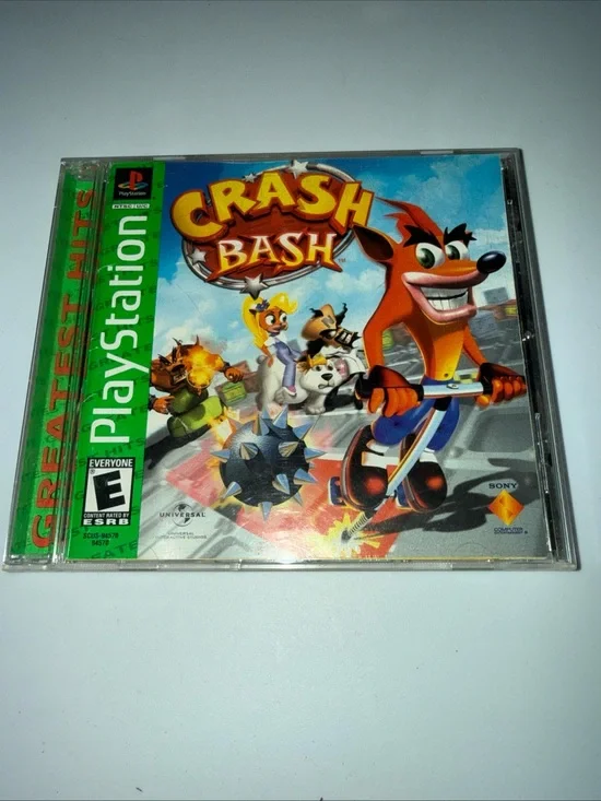 Sony Crash Bash PlayStation Game — Blue & Green Cover