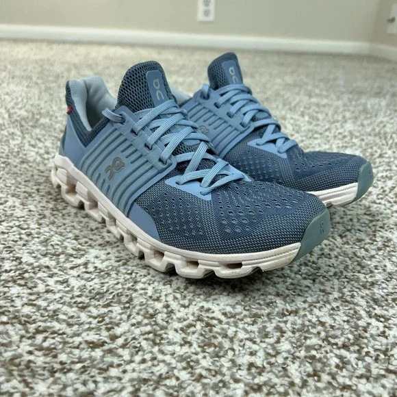 On Shoes Womens Size 8 Blue Cloudswift CloudTec Running Sneakers Comfort Walking