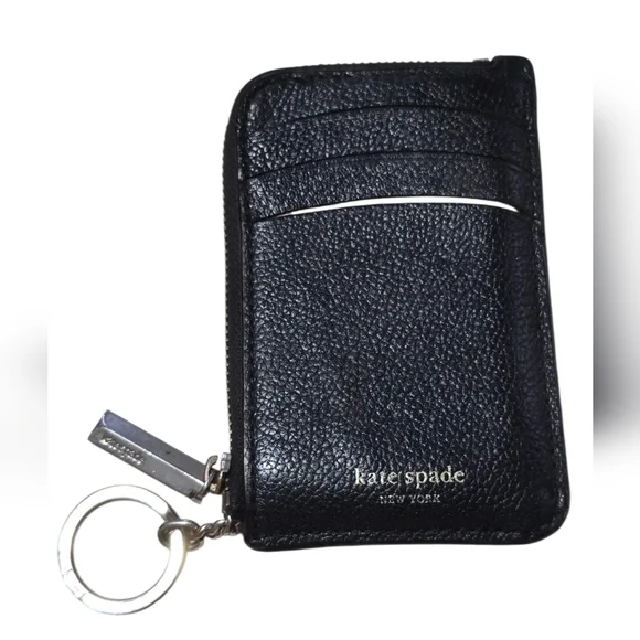 Kate Spade Black Leather Card Holder