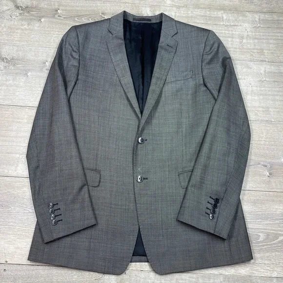 Versace Collection Blazer Mens‎ 42 R Gray Two-Button Notch Lapel Suit Jacket
