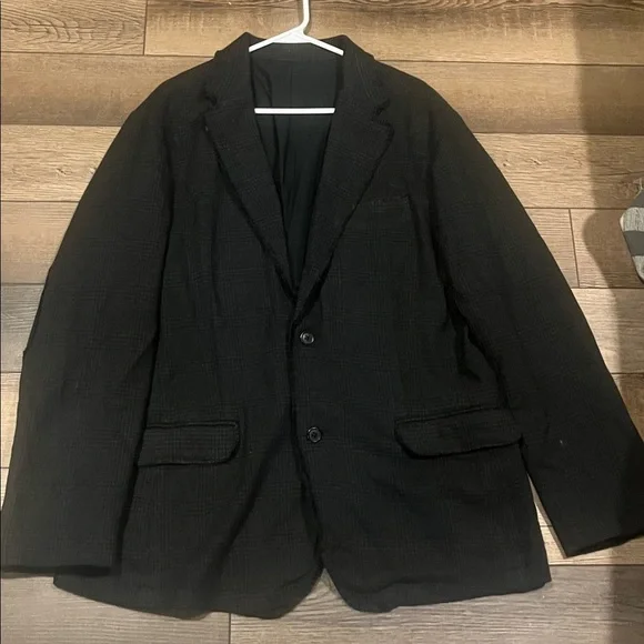 Banana Republic Blazer Coat Mens 46R 97% Wool Blend Blue