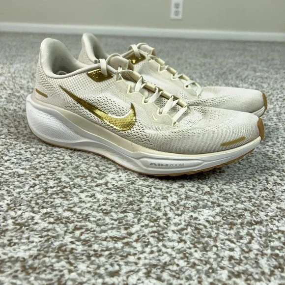 Nike Air Zoom Pegasus 41 Shoes Womens Size 10 Beige React Running Sneakers Gym
