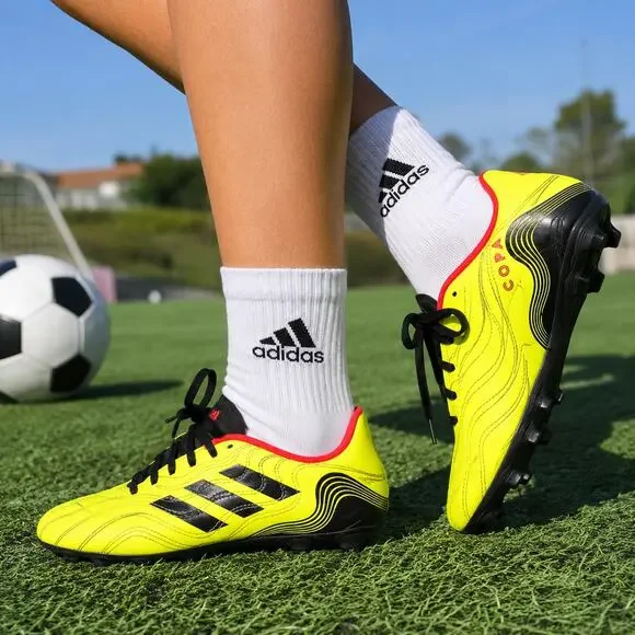Adidas Copa Sense.4 FG Soccer Cleats Solar Yellow Black Women's US 5 GZ1375