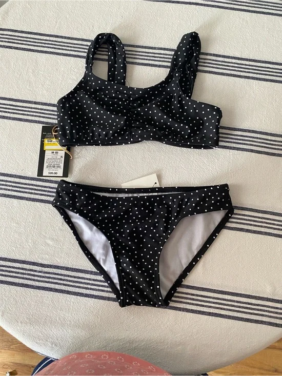Cat & Jack Black and White Polka Dot Girls' Two-Piece Set
