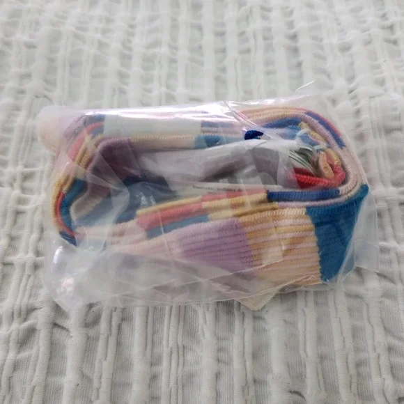 Vera Bradley Wide Lanyard Tropics Plaid Multicolor ID Key Holder 27763-U52 NEW