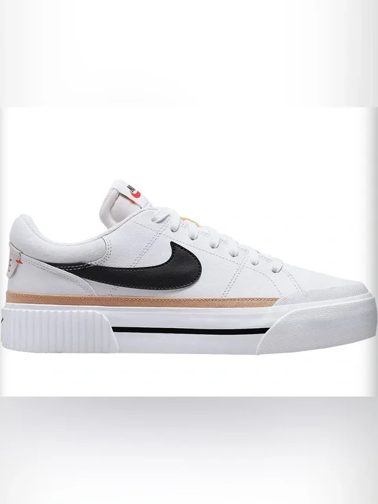 Nike $95 Leather Court Legacy Lift Platform Shoes Size 9
