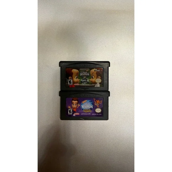 Jimmy Neutron GBA Game Lot Boy Genius vs Jimmy Negatron Attack of the Twonkies